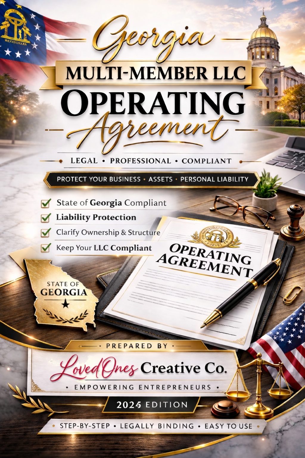 Georgia Multi-Member LLC Operating Agreement Template