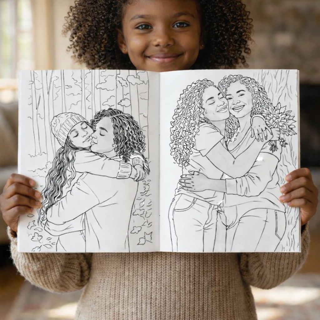 5 Custom Coloring Book Pages