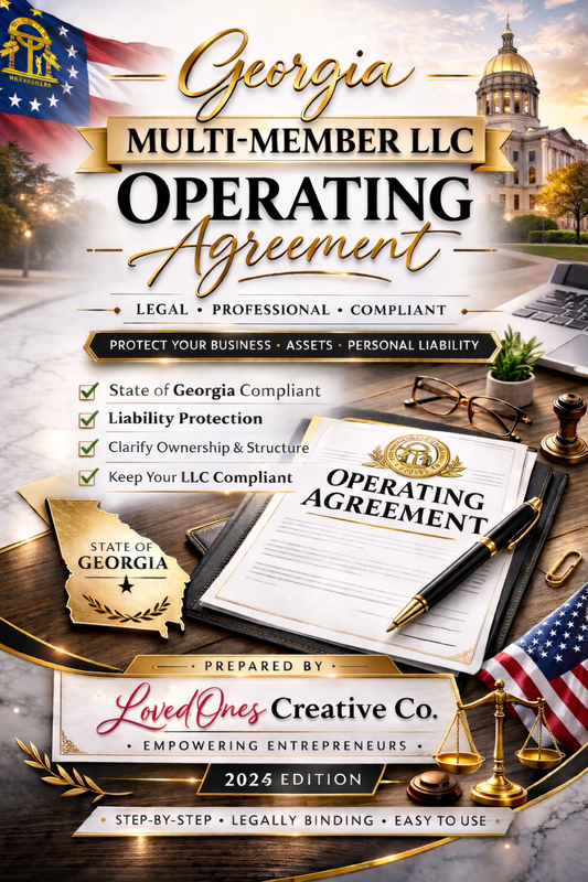Georgia Multi-Member LLC Operating Agreement Template