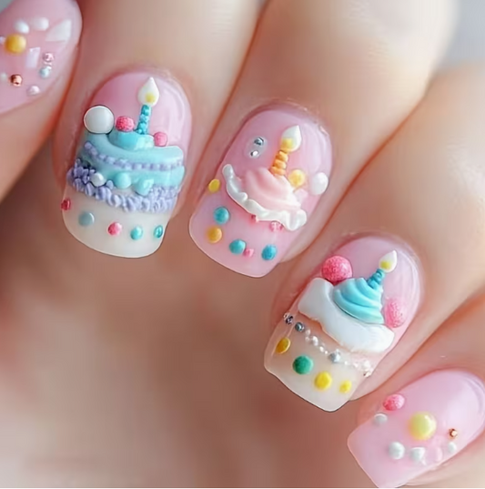 Cupcake Press On Nails